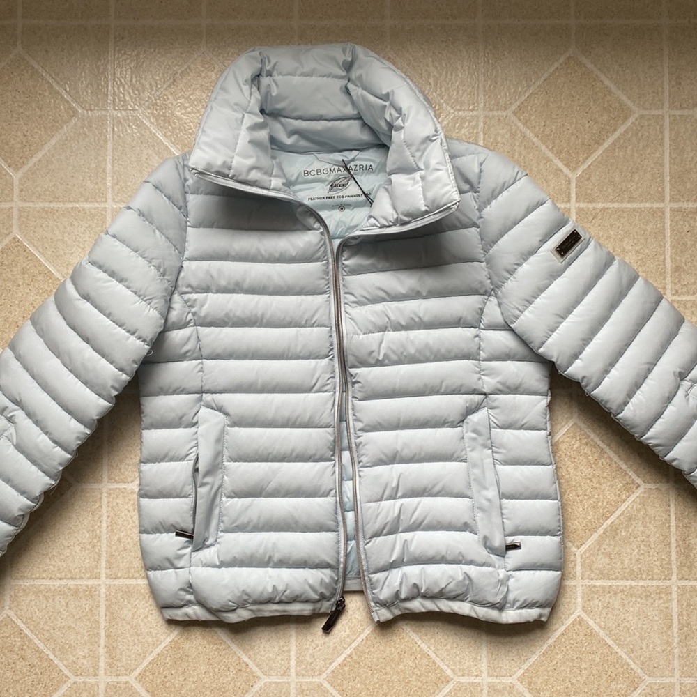 Light blue BCBGMAXAZRIA coat